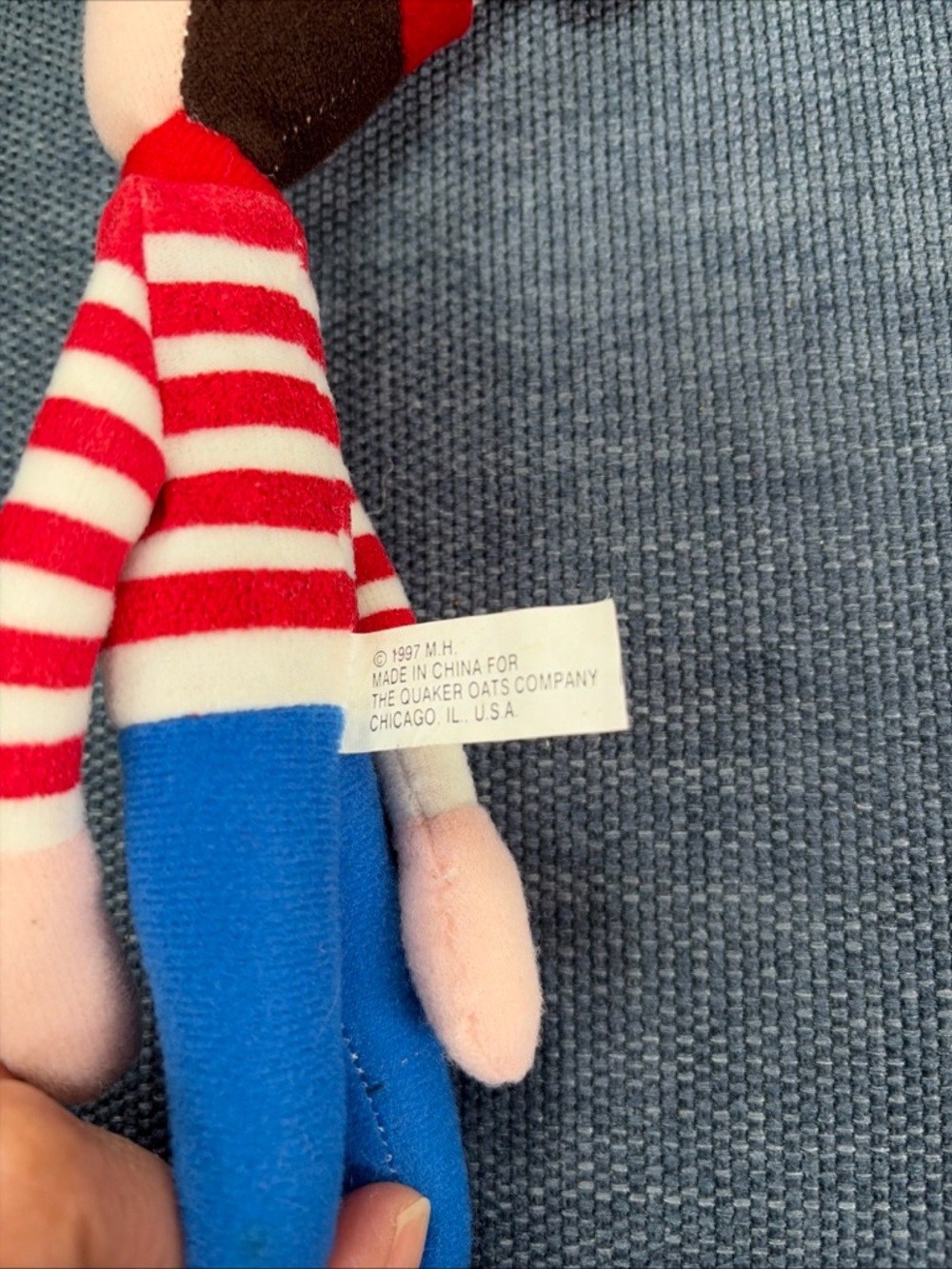 Where's Waldo Quaker Oats 1997 Plush 11" with 5.5” Woof Dog - Picture 8 of 10